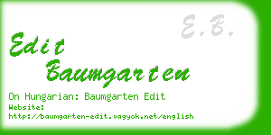 edit baumgarten business card
